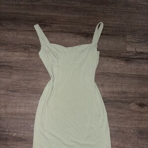 Heart Hips Green Sheath Mini Dress Sweetheart Neckline Sleeveless
